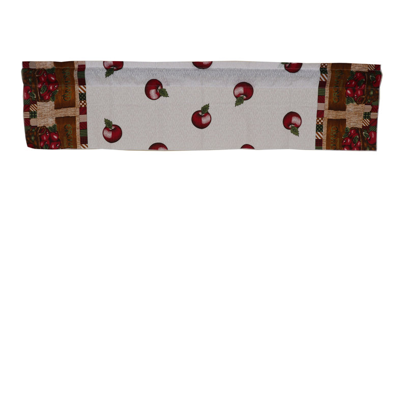 Cantonnière sur mesure en mélange de coton floral Chritina, L 32 po x L 58 po