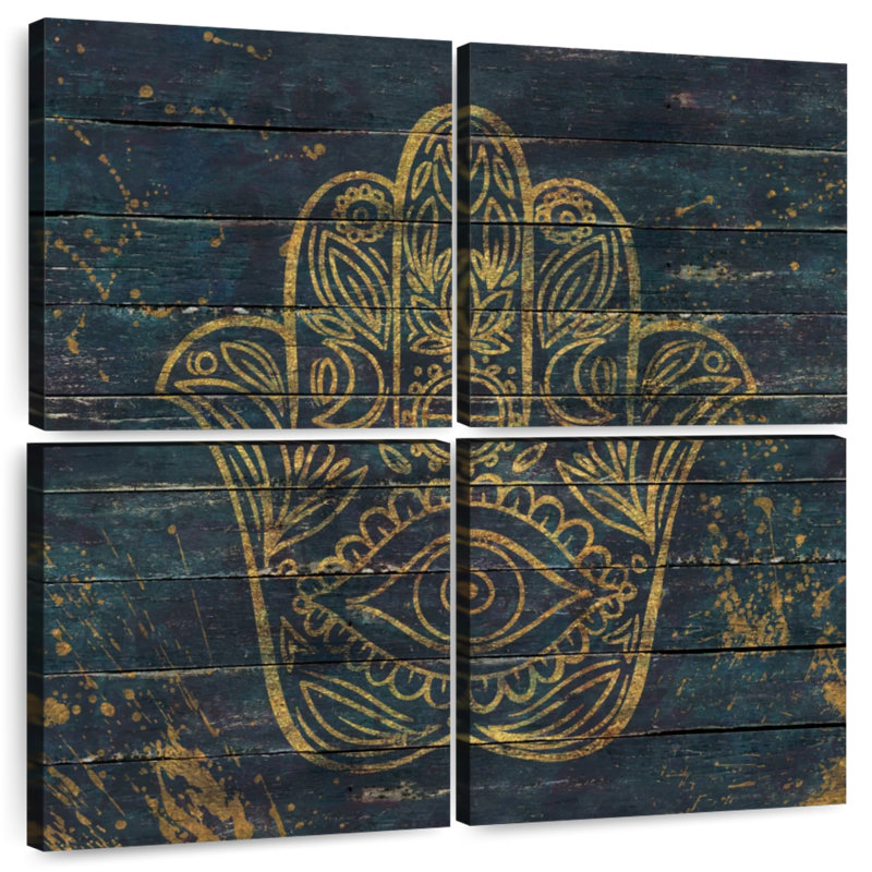 Adella Hamsa, 74" H x 74" W