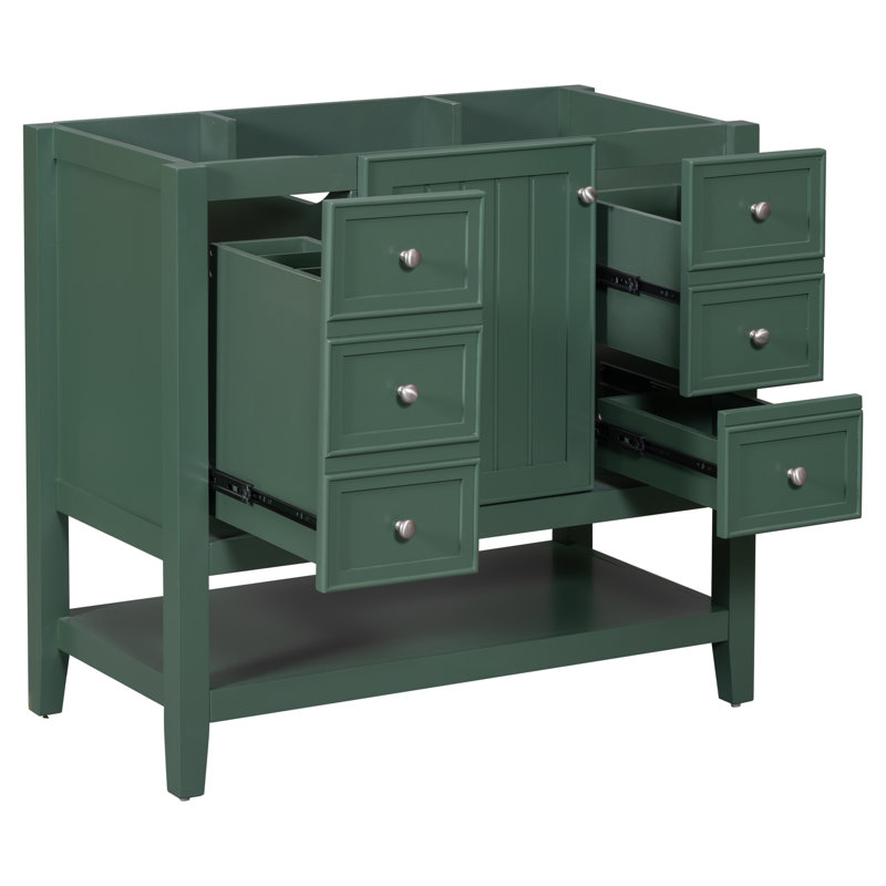 Base de meuble-lavabo simple 35,5 po seulement, Vert