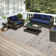 Tapis gris / beige Anazco