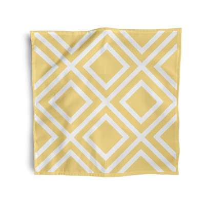 Laronica Polyester Geometric Square Napkin