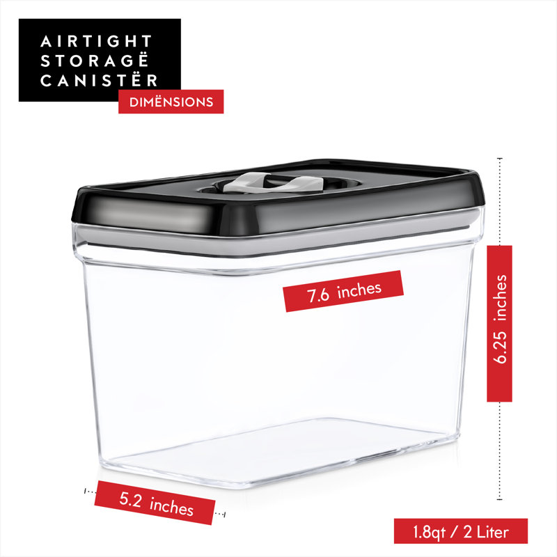 Contenants hermétiques pour aliments, Noir