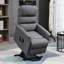 Fauteuil inclinable Power Lift avec massage par vibration, télécommande et poches latérales pour le confort des personnes âgées