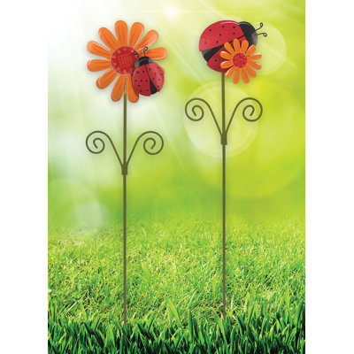 Albus Weather Resistant Metal Insects Garden Stake