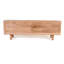 Large Solid Mango Wood TV Unit – Light Oak Finish Entertainment Console With Modern Carved Doors – No Veneer Wooden Media Unit, TV Stand & Storage Cabinet For Living Room – Fully Assembled