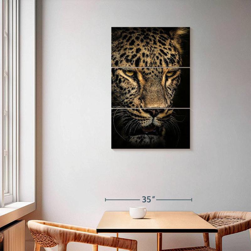 Brampt Waiting Leopard, 57" H x 36" W