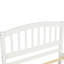 Lit plateforme simple avec lit gigogne, blanc - bois massif pour lit gigogne reposant