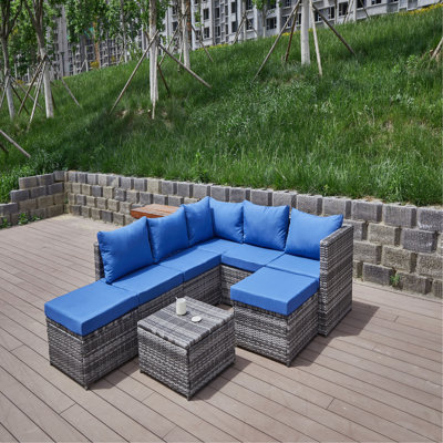 Patio Sofa With Cushions
