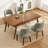 Upholstered Solid Wood Dining Side Chair-1558401748
