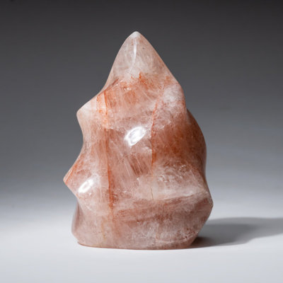 Genuine Polished Strawberry Quartz Flame Freeform (1.7 Lbs)