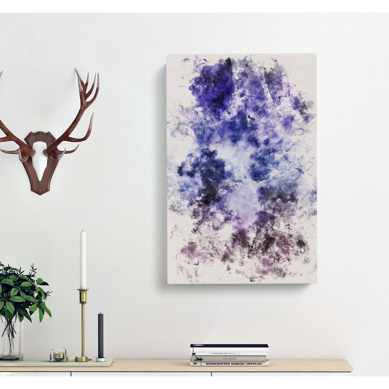 Purple Clouds - Wrapped Canvas, 50cm H x 35cm W x 3cm D