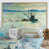 Toile naturelle avec cadre flottant