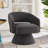 Upholstered Velvet Round Swivel Barrel Chair-33521074