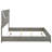 Pierce Grey High Gloss Eastern King LED Panel Bed