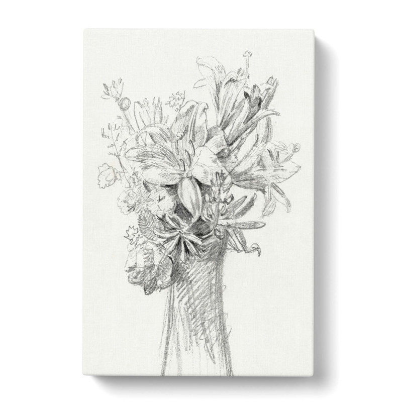 Vase of Flowers by Jean Bernard - Wrapped Canvas, 60cm H x 40cm W x 3cm D