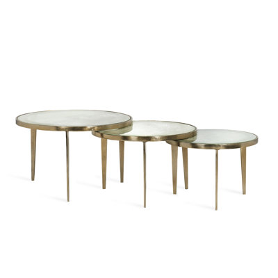 Ensemble de 3 tables basses Jan
