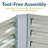 Onecimo L-Shaped Galvanized Steel Outdoor Raised Garden Bed - 47.25" x 47.25" x 12" - Silver-732798650