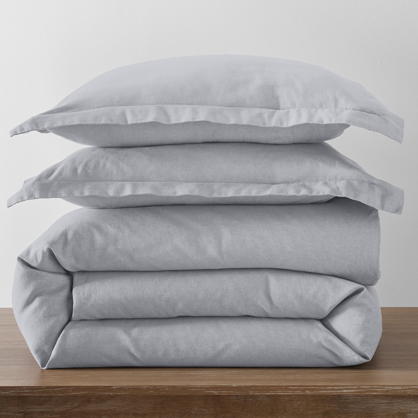 Jeffen Linen Duvet Cover Set, Full/Queen Duvet Cover + 2 Standard Shams, Midnight Navy