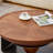 Assanti Mid-Century Modern Coffee Table Sets Round Walnut Wood Finish Nesting Coffee Table 2 Piece-437796183
