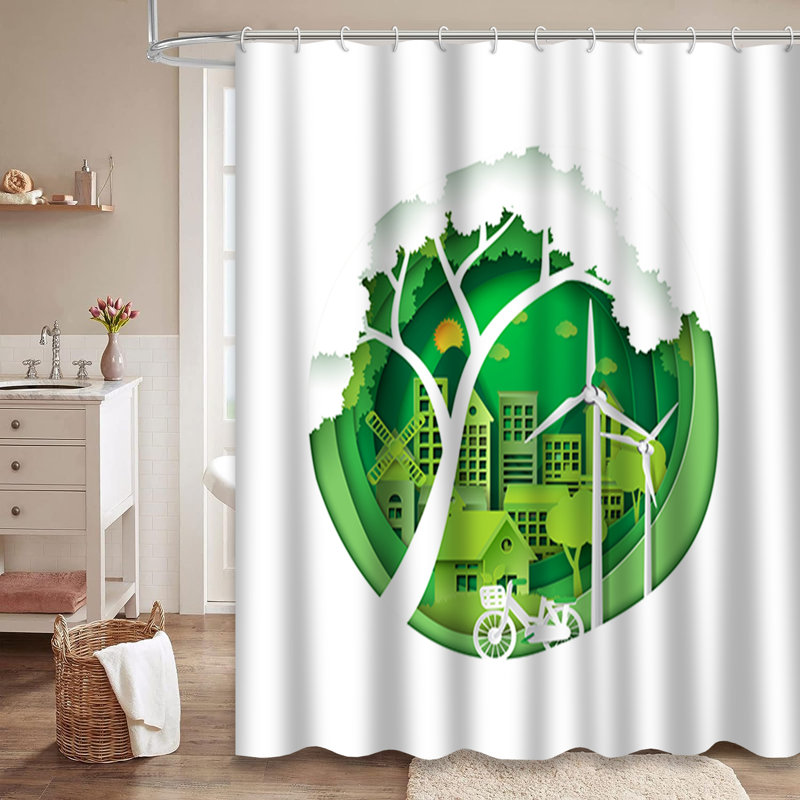 Rideau de douche Green City Energy, L 72 po x l 84 po