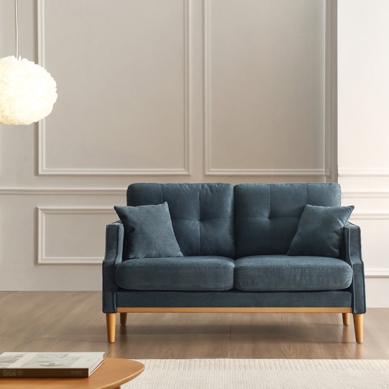 Causeuse avec charge USB, Bleu très foncé