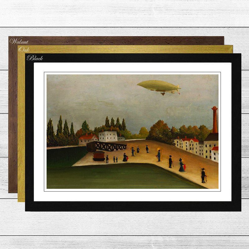 Henri Rousseau - Single Picture Frame Print, Black