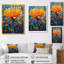 Reproduction d'art mural jaune et bleu, fleur de pissenlit III - Pissenlit-1412993454-1412993453
