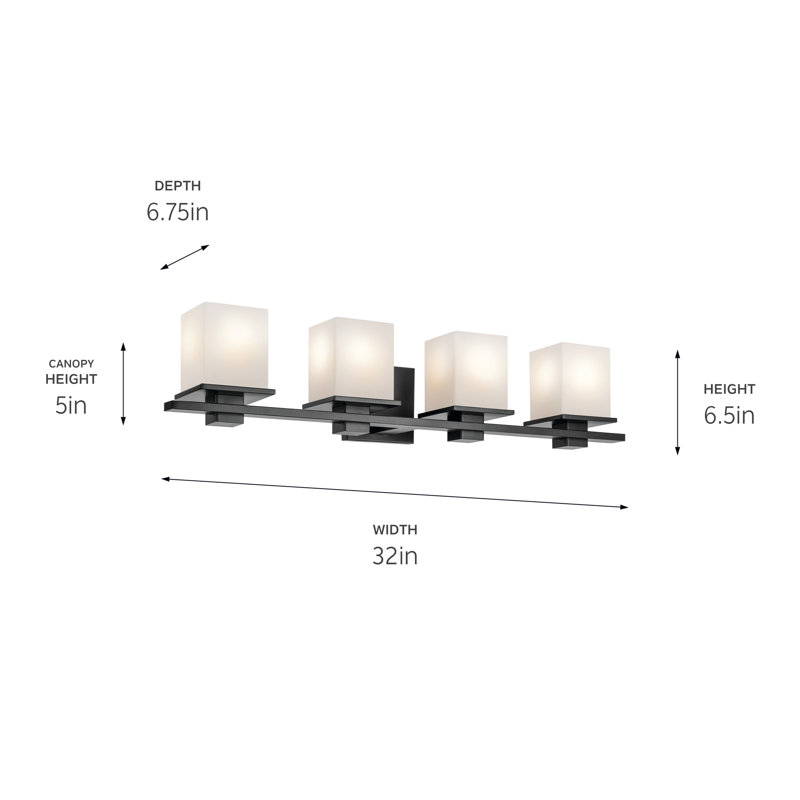 Nicoli 4 - Light Dimmable Vanity Light