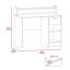 Bureau d'ordinateur Manaos, plusieurs tablettes, un tiroir