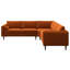 Canapé modulaire Anneleise Burnt-2111417339