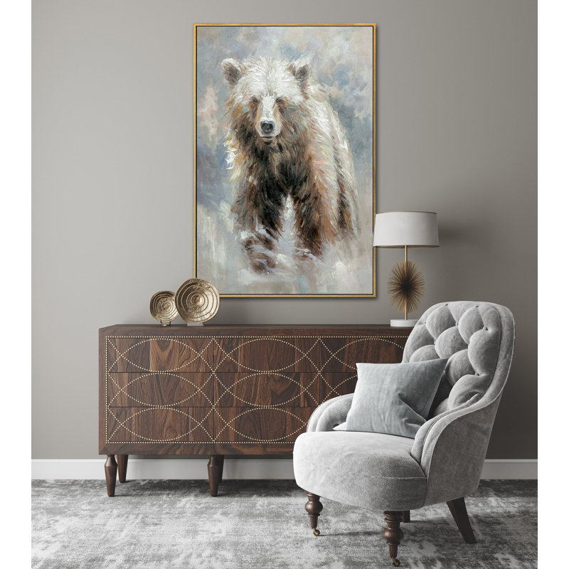 «Bear Gaze», art mural sur toile