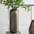 7x7x17" Aluminum Layered Chisel Oval Vase