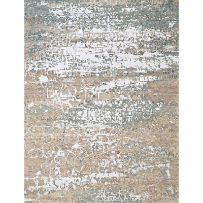 Hand Knotted Abstract Area Rug