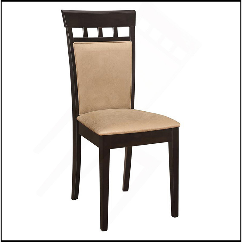 Ensemble de 2 chaises d'appoint rembourrées, Beige