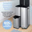 60 Litre Step On Recycling Bin-116110918