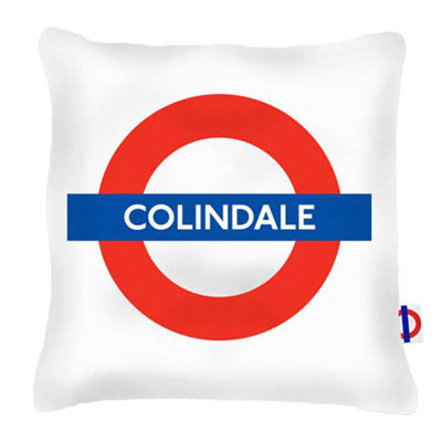 Colindale Tube Station London Transport Cushion