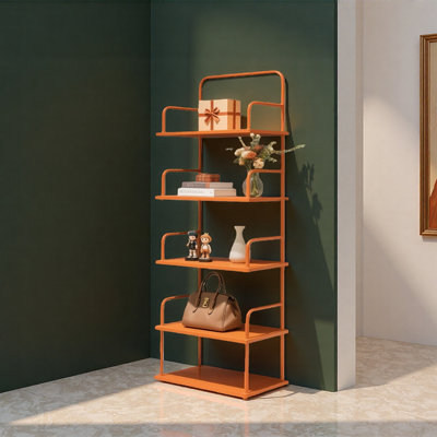 Orange Iron Retro Display Shelf