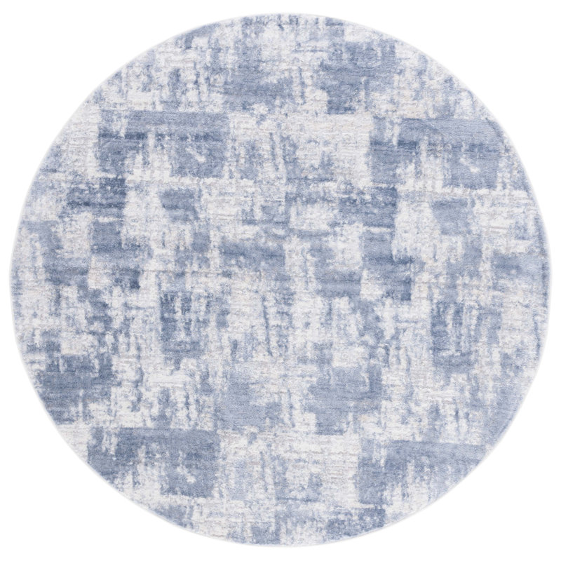 Joziah 700 Performance Abstract Rug, 5'-3" X 5'-3" Round