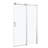 48" W x 76" H Frameless Single Sliding Shower Door Tempered Glass Bathroom Door-98703407