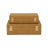 Lusan Rectangular Decorative Box Set - Camel Brown Faux Shagreen-1678943984
