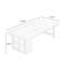 Bureau rectangulaire en bois massif Burlywood-575708355