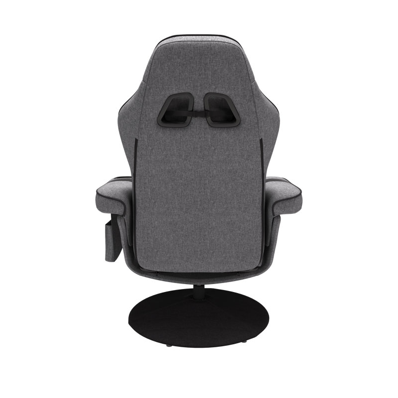 RESPAWN 900 Gaming Recliner - Video Games Console Recliner Chair, Computer Recliner, Adjustable Leg Rest and Recline, Recliner with Cupholder, Reclining Gaming Chair with Footrest - Gray Fabric