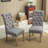 Solid Wood Tufted Parsons Dining Chair-114326715
