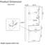 Armoire de salle de bain haut de gamme luxueuse avec panier à linge, unité de rangement tout-en-un 69,9 po avec panier inclinable et 2 portes, rangement autoportant-534934190
