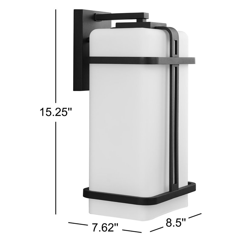 Broaderick Wall Light, 15.25" H x 8.5" W x 7.62" D