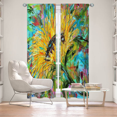 Ensemble de rideaux en polyester 2 pièces