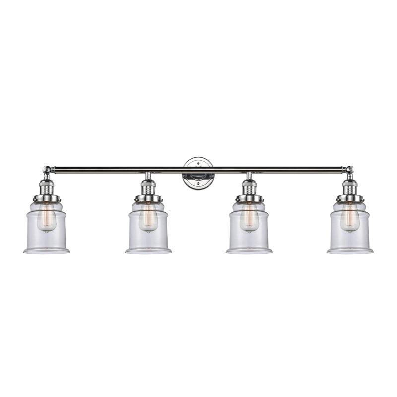 Galaviz 4 - Light Dimmable Vanity Light, Clear, Polished Chrome, Bulb Not Included