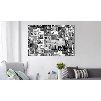 Collage sur toile Koye Banksy