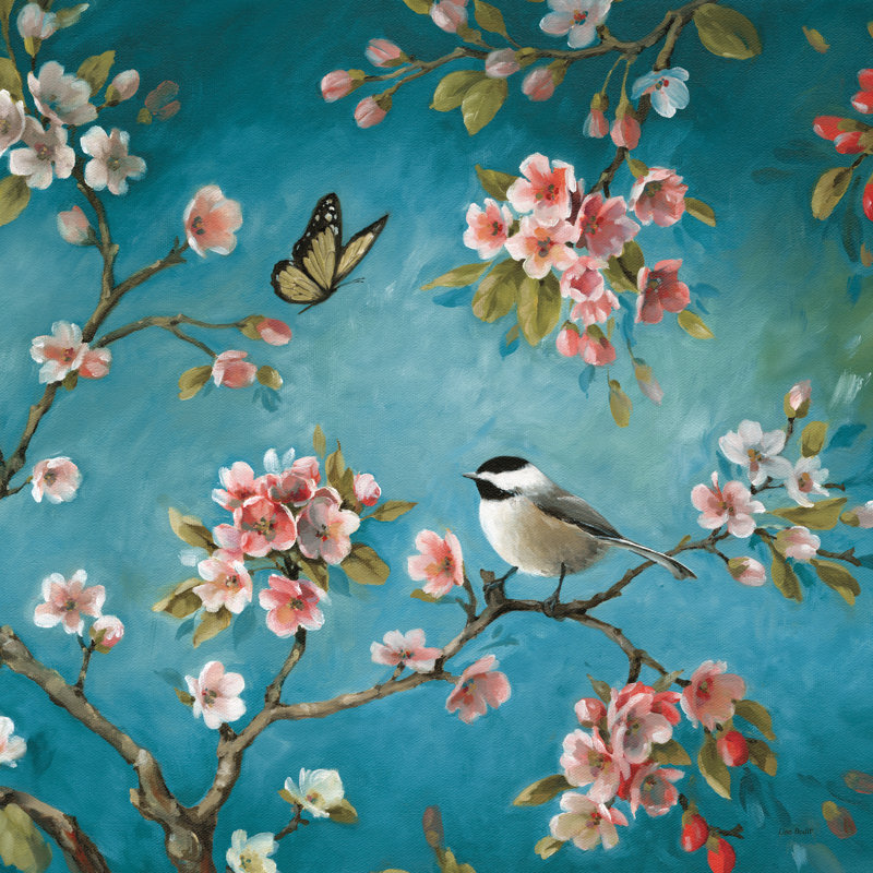 «Blossom II» par Lisa Audit, reproduction d'art sur toile tendue, H 36 po x l 36 po