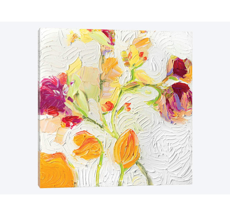 «Salt Water Taffy» par Iris Scott, impression sur toile tendue, H 18 po x l 18 po x P 1,5 po, Pas de tapis, Toile tendue
